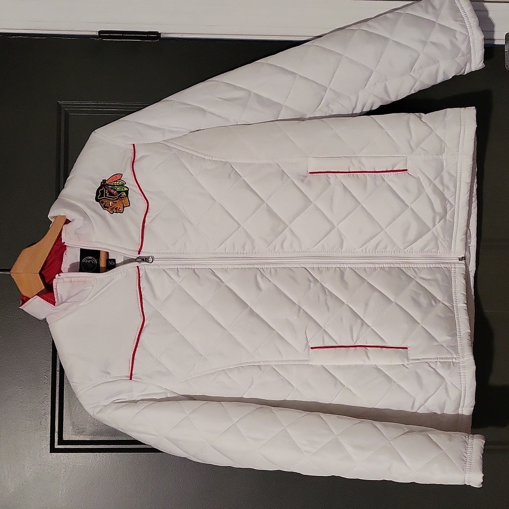 Chicago Blackhawks NHL Women's Winter Jacket Coat Medium G111 Sports Carl Banks